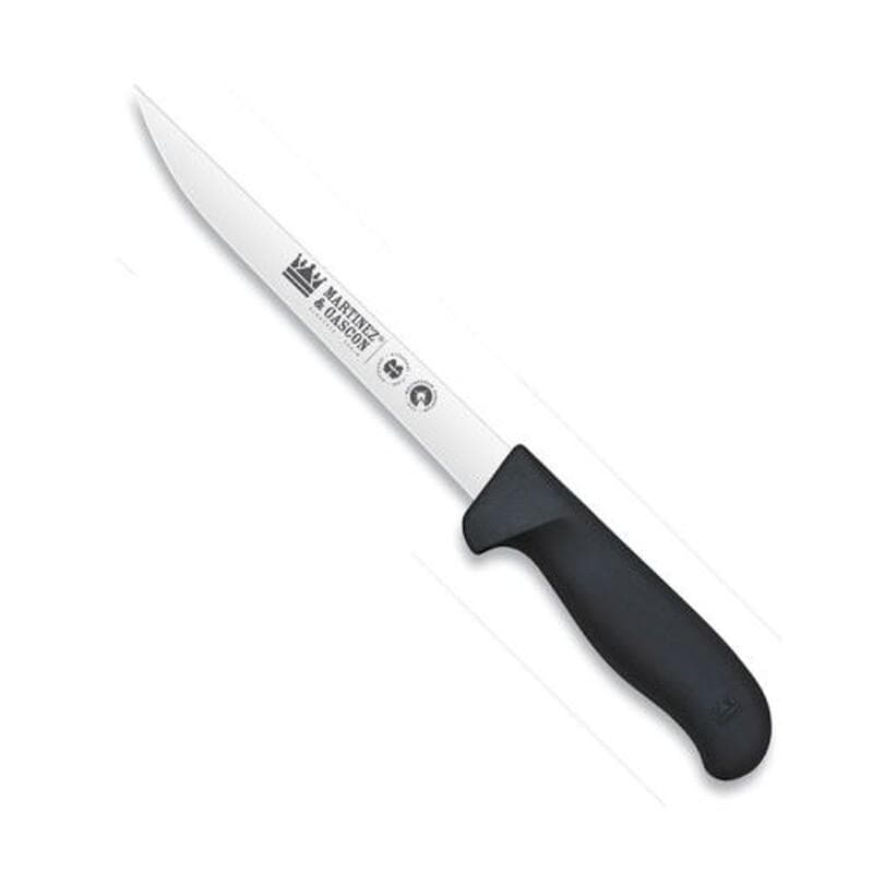 Cuchillo filetero extra flexible mango inyectado 18 cm, mango negro
