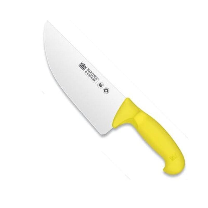 Cuchillo afeitador mango inyectado 21,5 cm, mango amarillo