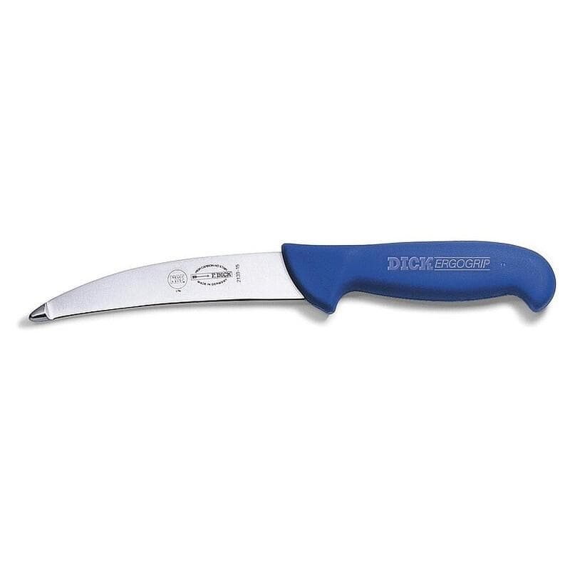 Cuchillo tripero ErgoGrip 15 cm, mango verde