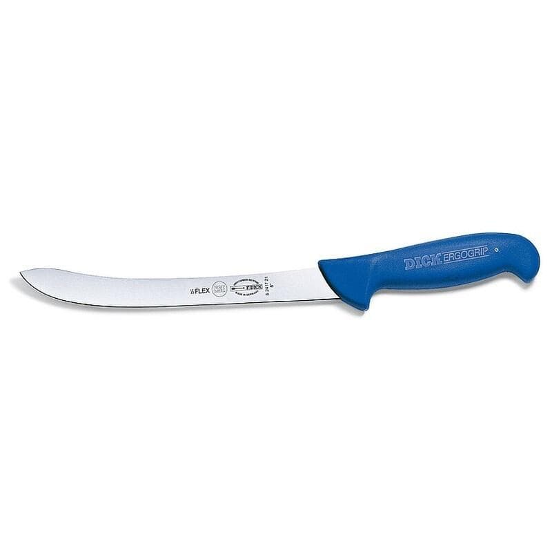 Cuchillo filetear ErgoGrip semiflexible 21 cm, mango azul