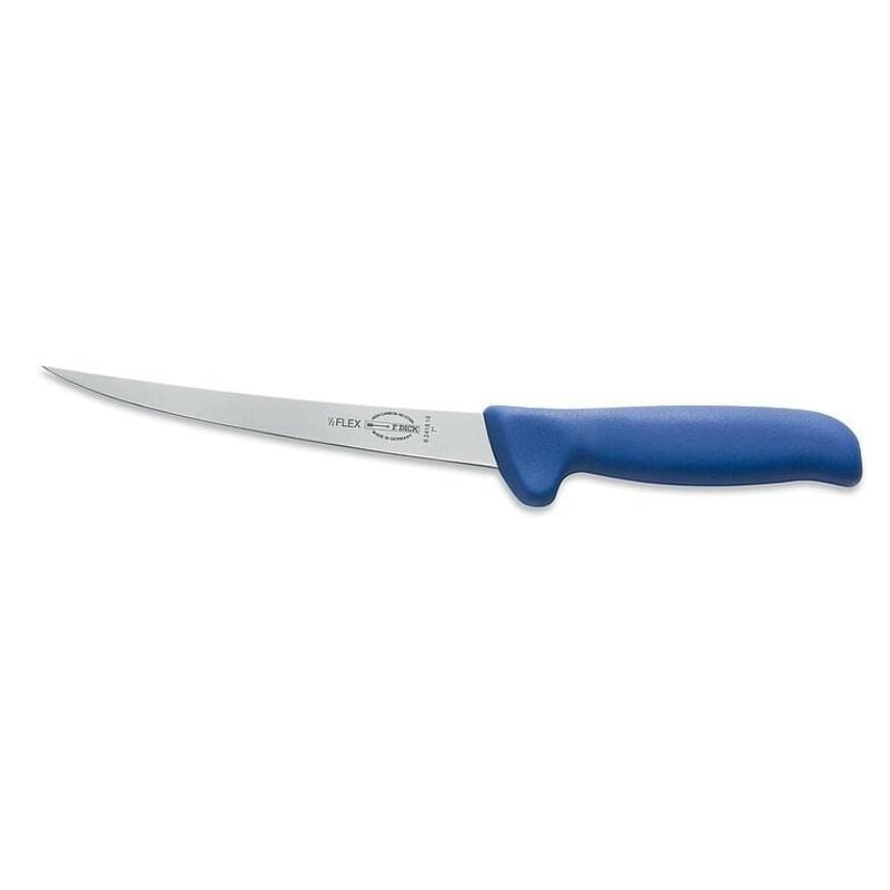 Cuchillo filetear semiflexible 18 cm, mango azul